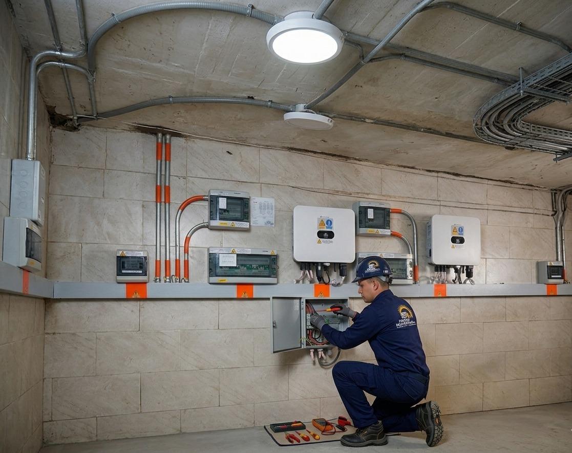 Panadería Ricopan — Galería Manizales — Paneles solares 30 kW y 2 inversores Huawei de 10 kW | Manizales, Caldas