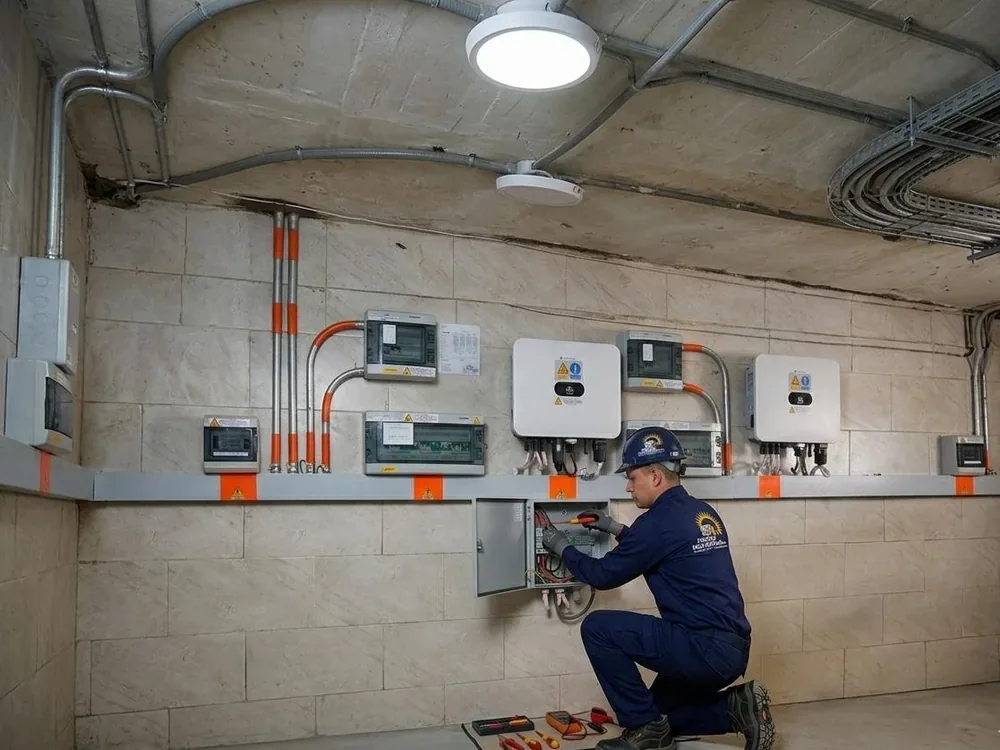 Panadería Ricopan — Galería Manizales — Paneles solares 30 kW y 2 inversores Huawei de 10 kW | Manizales, Caldas